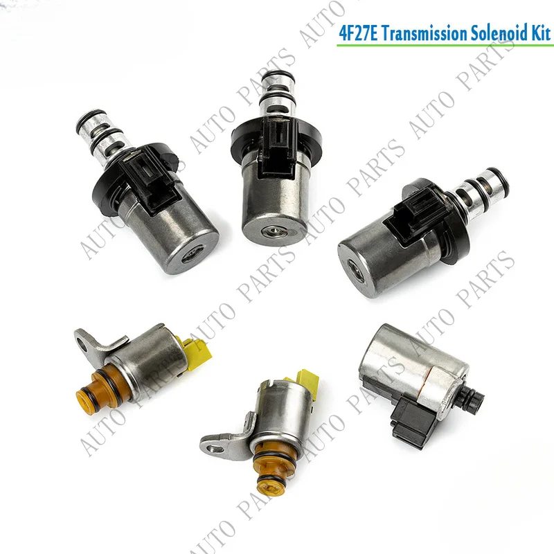 A+ 6pcs 4F27E Transmission Solenoid Kit For Ford Focus Fiesta Mazda 3 5 6 CX-7