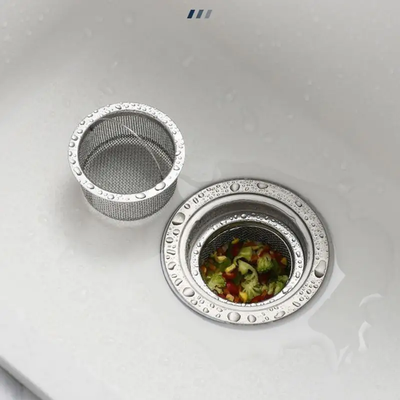 

Фильтр для слива раковины в ванной комнате фильтр для кухонной раковины корзина тонкая сетка вытяжной стержень ручка дизайн кухонная раковина из нержавеющей стали фильтр для кухонной раковины