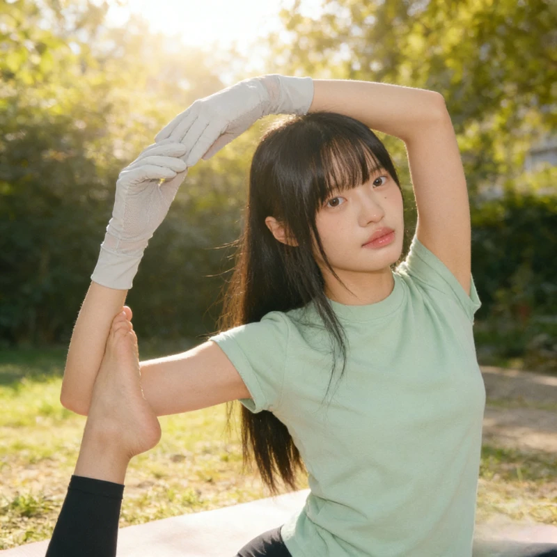 Feyty High-quality and Highly Practical Sunscreen Gloves, Breathable in The Palm, UV Resistant, and Slip Resistant Gloves
