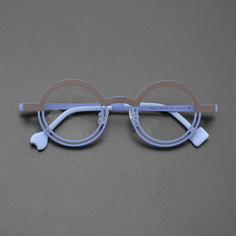 Ultralight Titanium retro round glasses frame Men\'s and women\'s optical glasses Luxury brand high quality prescription glasses