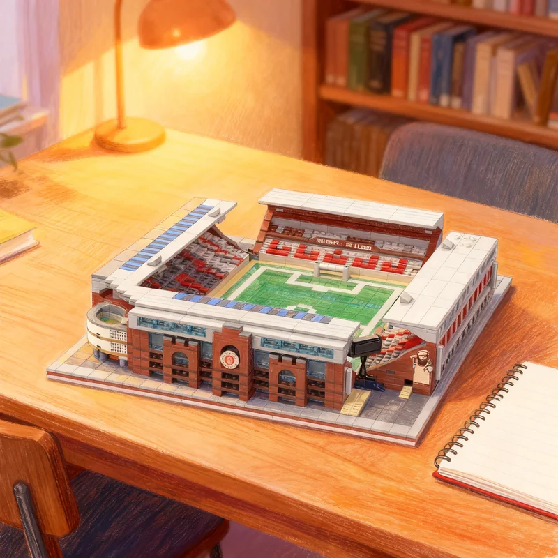 

2203pcs MOC Millerntor Stadium FC St Pauli Sports Soccer Model Building blocks Architecture toy Christmas gifts Brick Kids DIY