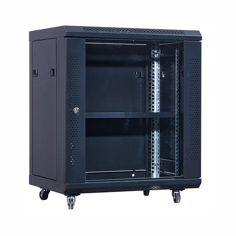 OEM Customize Cheap and High Quality Rack Cold Rolled Steel Tempered Glass Network Cabinet Enclosure