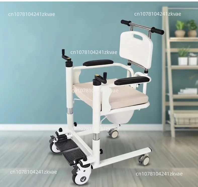 New Hospital Patient Lift Transfer Chair for The Disabled To Transfer To The Toilet The Hand-operated Elderly Shower Chair