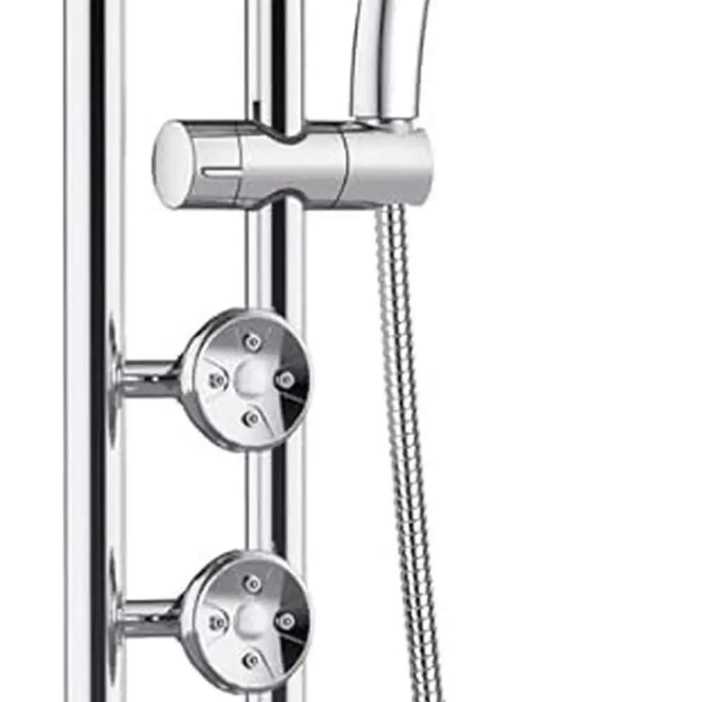 

8 Rain Showerhead, 3 Body Sprays, 5-Function Hand Shower, Polished Chrome Saturn Shower System