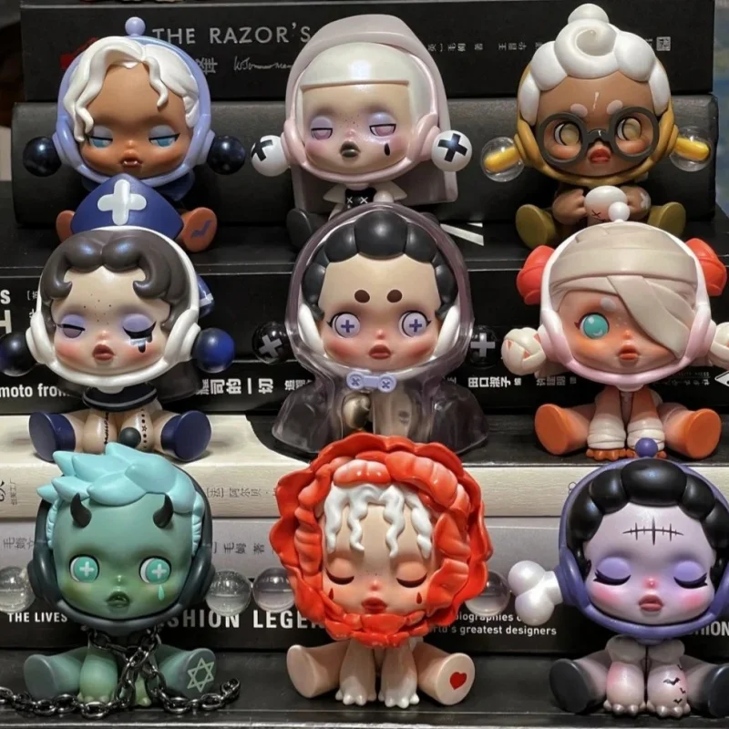 Genuine Ppmt Skullpanda Ancient Castle In The Deep Forest Blind Box Action Figure Blood-Colored Rose Birthday Gift Customization