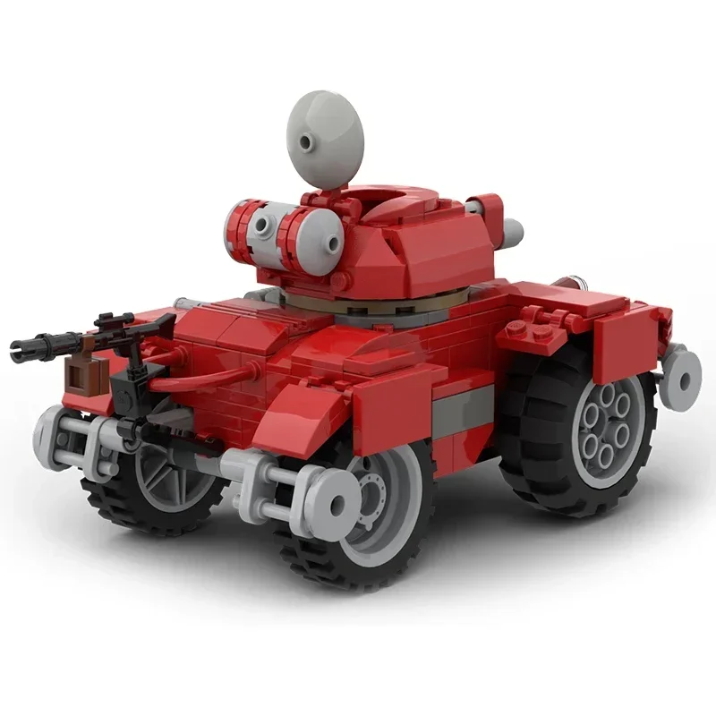 Modelo de jogo de guerras populares moc tijolos de construção tundran tecnologia tanque pesado blocos modulares presentes brinquedos de natal conjuntos diy montagem