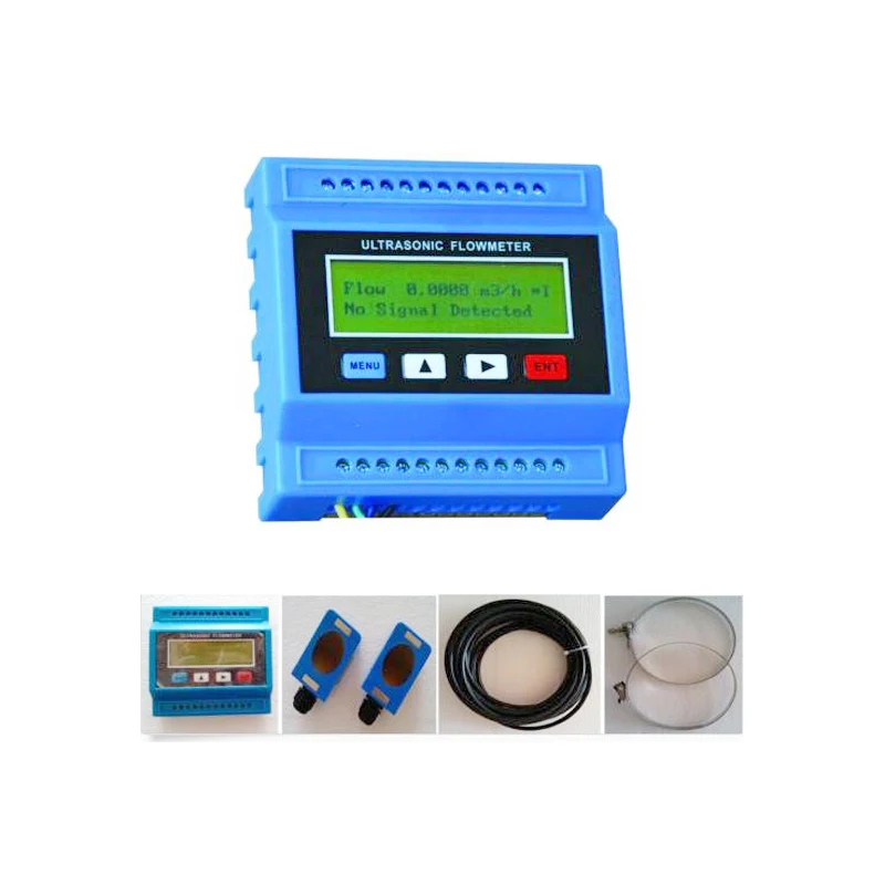 TUF-2000M-TM-1 Digital Liquid Ultrasonic Flowmeter Water Flow Meter Module/RTU with TM1 Transducer (DN50-700mm)