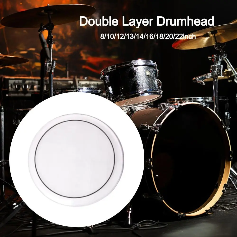 Clear And Crisp Snare Drum Head Volume Exercises Sound Improved Timbre Double Layer Drumhead Universal