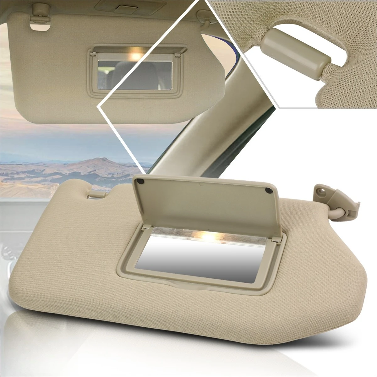 

Левый и правый солнцезащитные козырьки для Nissan Pathfinder, Infiniti JX35, QX60 2013-2018 годов выпуска, передняя панель солнцезащитного козырька