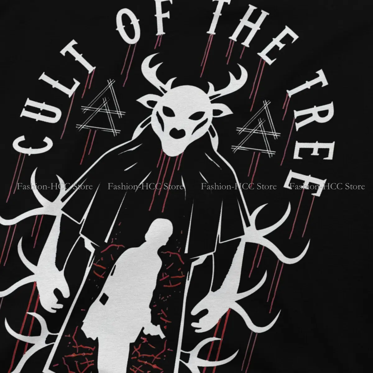 Alan Wake Cult Of The Tree Emblem T Shirt Polyester Punk Men Tees Summer Clothing Harajuku Crewneck TShirt