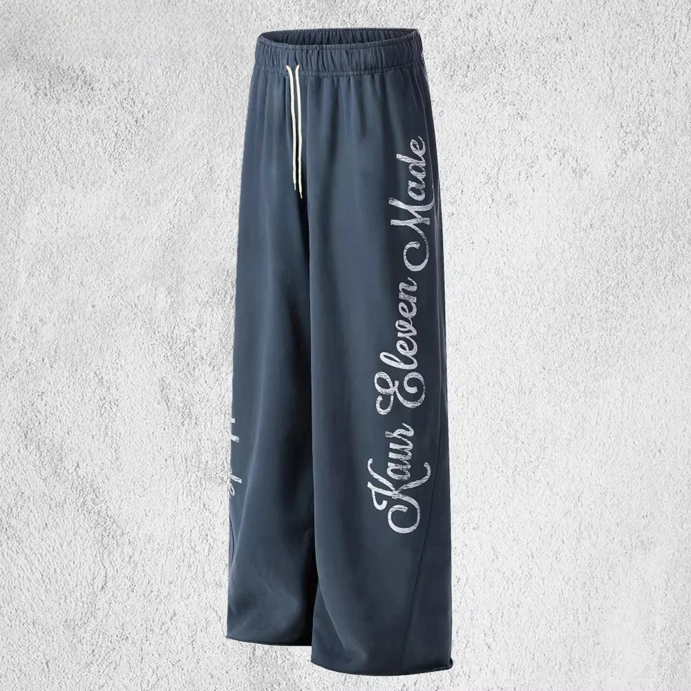 2026 Hip-hop Trend Design Star Men's Casual Sports Jogging Pants Campus Spring Street Casual Style Wide-leg Pants Adults/Kids