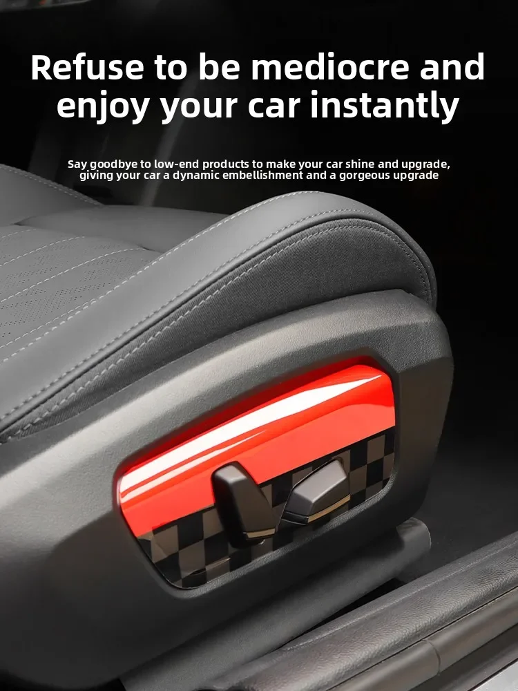 

For Mini Cooper S F65 F66 F67 U25 Countryman 2024 2025 ABS Interior Car Seat Adjustment Button Panel Frame Trim Cover Stickers