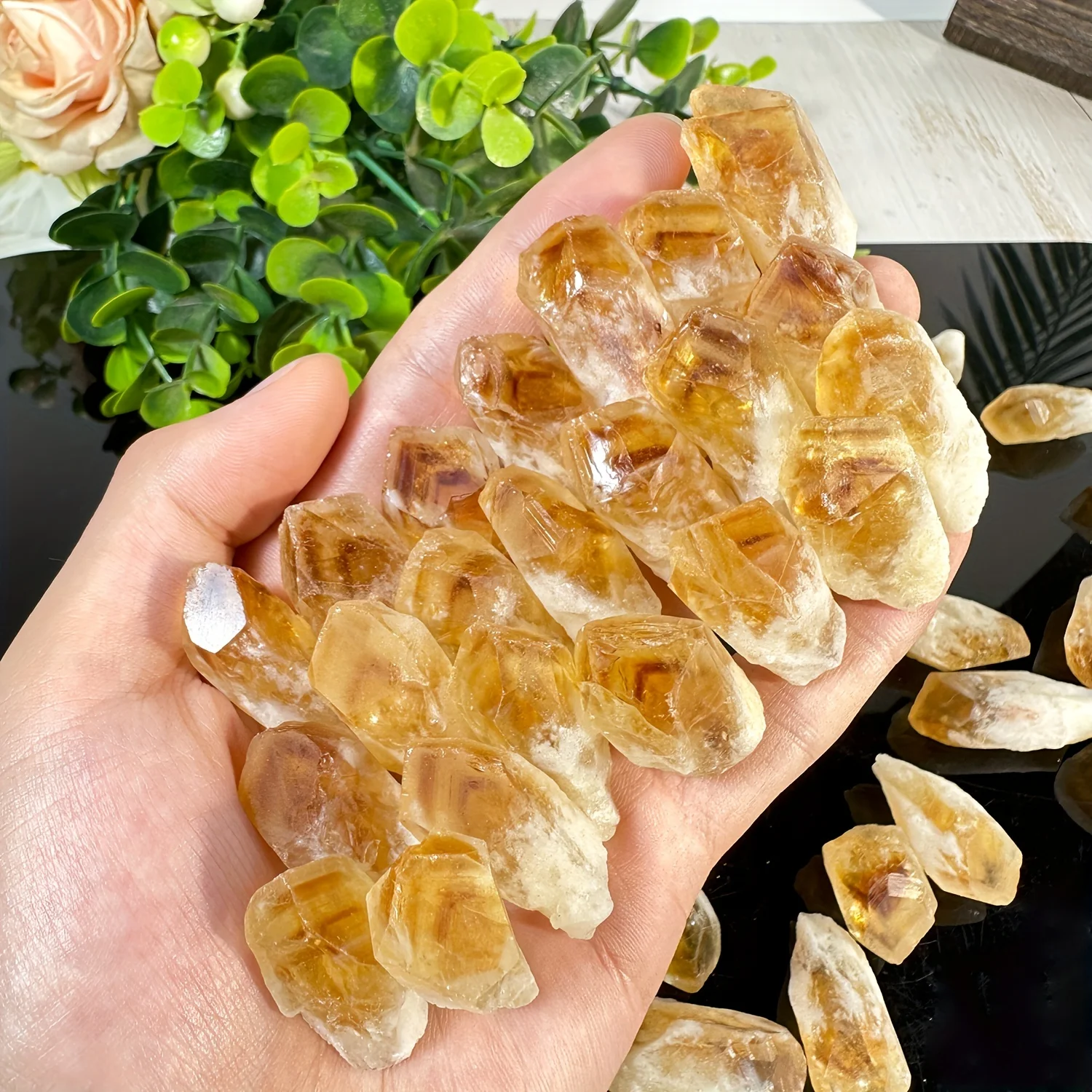 Natural Citrine Toothstone Raw Single Stone Crystal Chakra Healing Gemstone Reiki Meditation Yoga Energy Stone Mineral Specimen