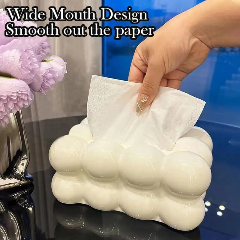 2024 New creating Facial Tissue Holder Non Slip Tissue Box Cover Tissue Dispenser for Living Room Home Household Kitchen