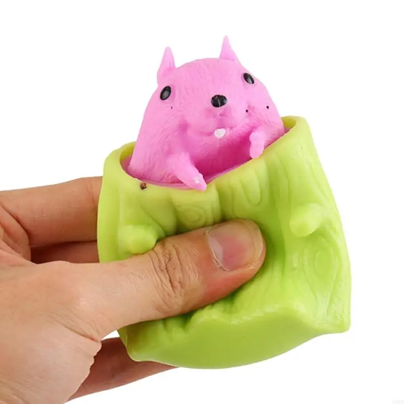 Y88d Squeeze tasse jouets écureuils