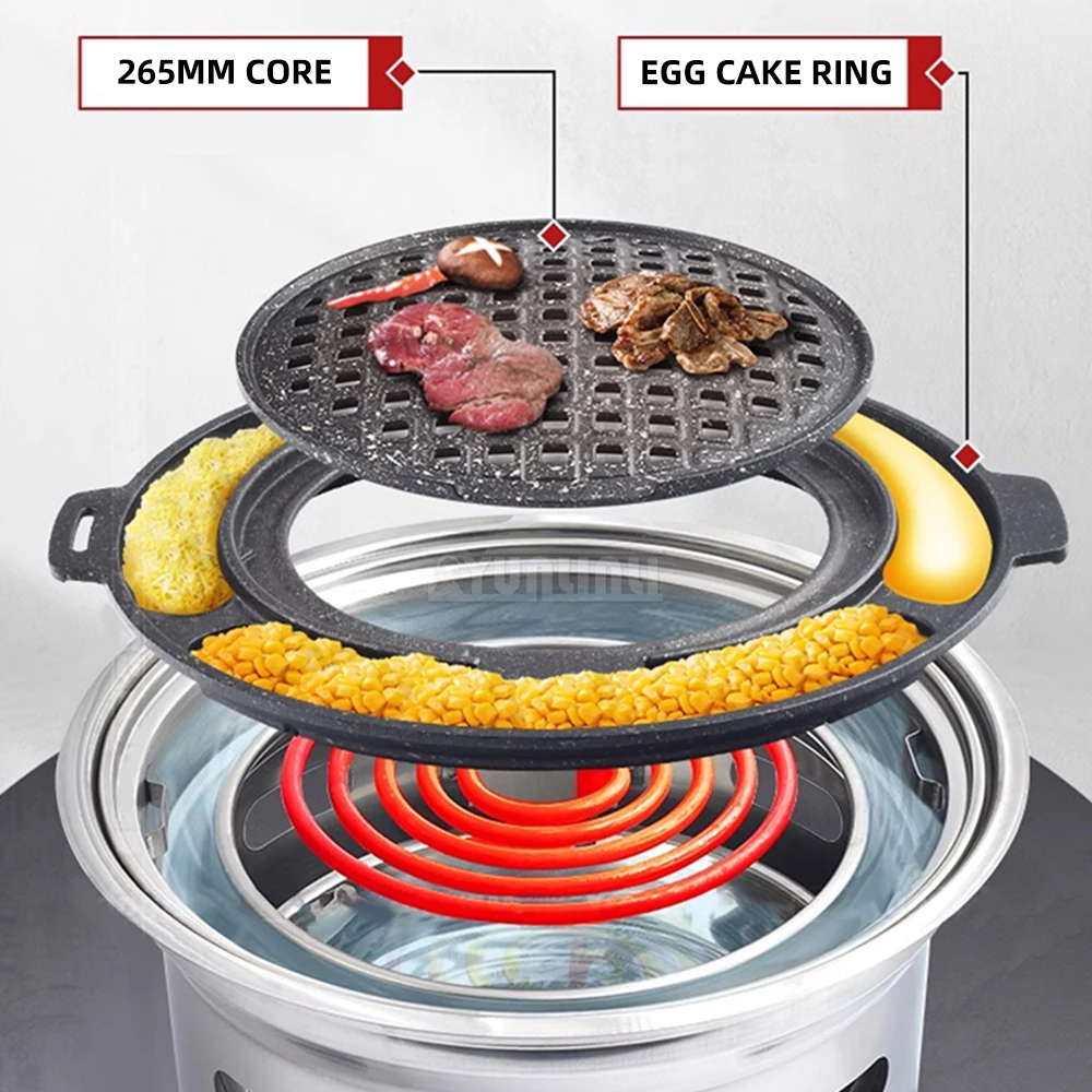 

Korean-style Cheese Grill Oven Commercial Electric Oven Smoke Exhaust Barbecue Grill Restaurant Kitchen Grelhador Eletrico