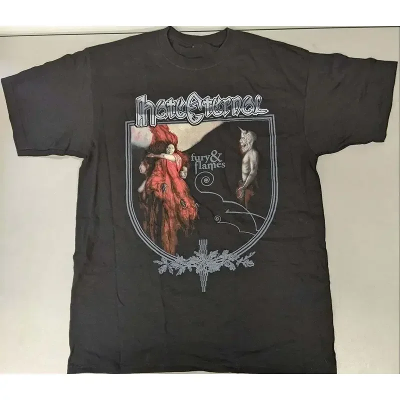 Hate Eternal Fury Flames Death Metal 100 Cotton T Shirt Adults