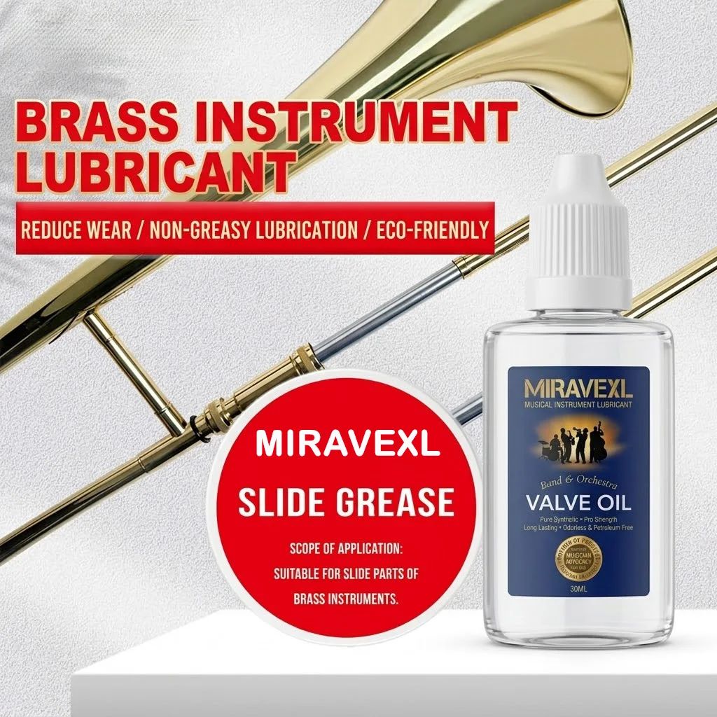 Grasa Lubricante para Válvulas de Instrumentos de Viento, para Trompeta, Trombón, Tuba, Saxofón, Clarinete, Flauta, Mantenimiento, Cuidado y Limpieza