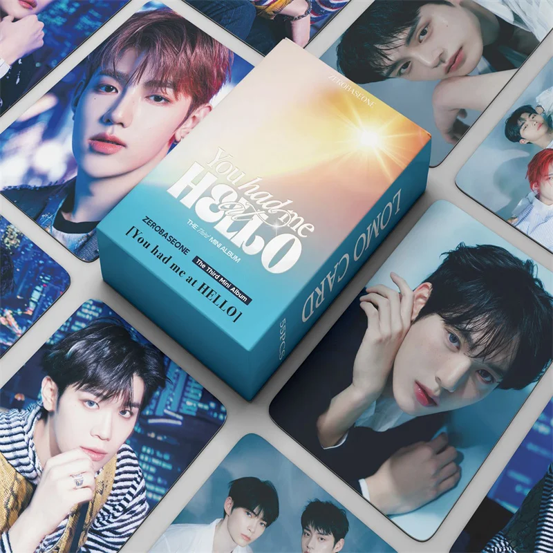 55Pcs/Set ZB1 Idol Boy Group New Album CINEMA PARADISE Photocards ZHANGHAO Ricky YUJIN HD Printed Lomo Cards Series Fans Gifts