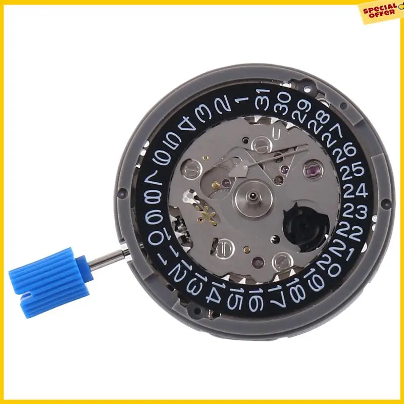 

Механизм A25P NH35 NH35A Механический механизм с высокой точностью и датой на 3 колеса даты, 24 камня, автоматический автоподзавод, черный