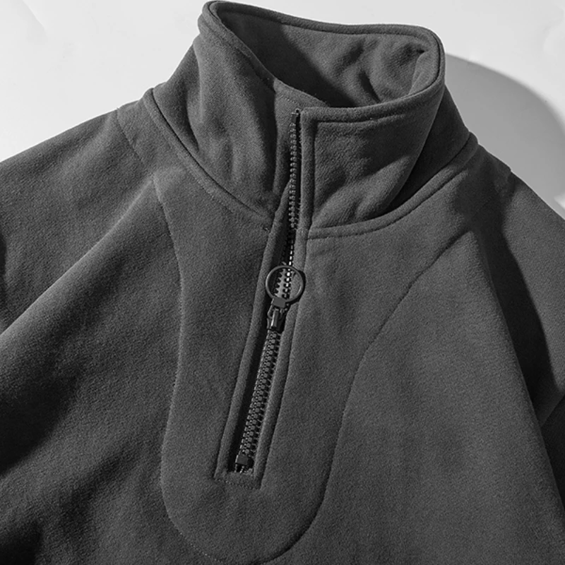 Camisola solta japonesa de gola alta, pulôver luxuoso, casaco casual grosso e pesado, outono, inverno, 2022