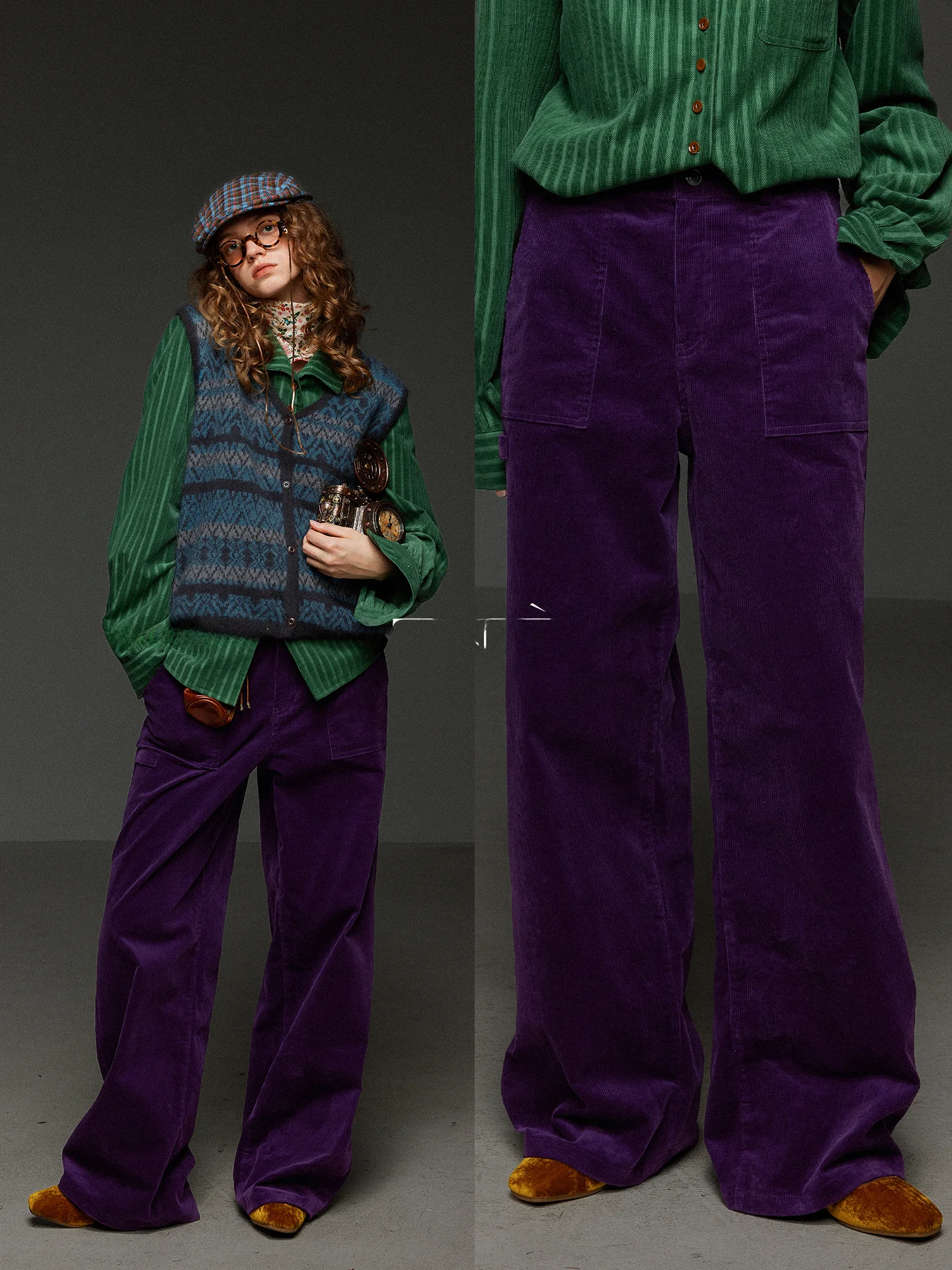 

Женские вельветовые брюки с высокой талией, прямого кроя, повседневные, осенне-зимние, свободные, удлиненные, стройнящие