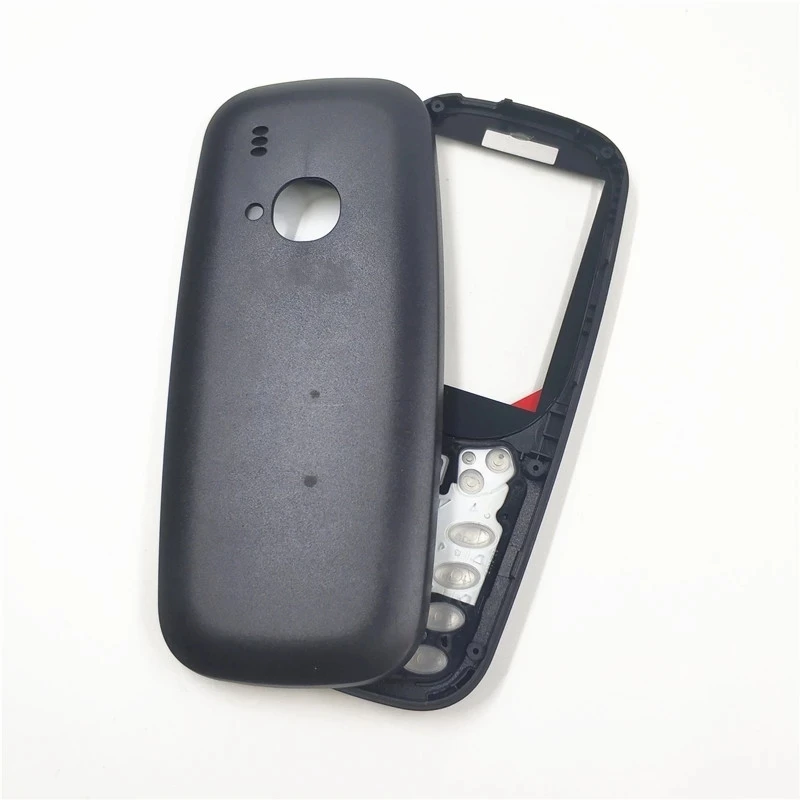 New Full Housing For Nokia 3310 (2G Version) Face Frame + Battery Door Back Cover Housing With English Keyboard