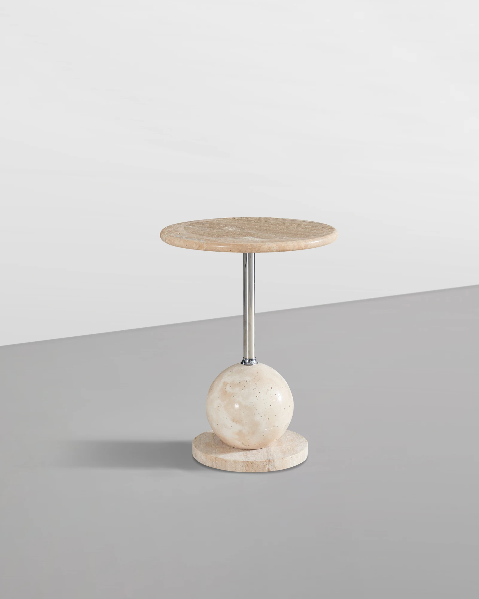 Modern Style Villa Living Room Luxury Round Sofa Side Table Set Hotel Bedroom Cave Stone Accent Corner Table Furniture