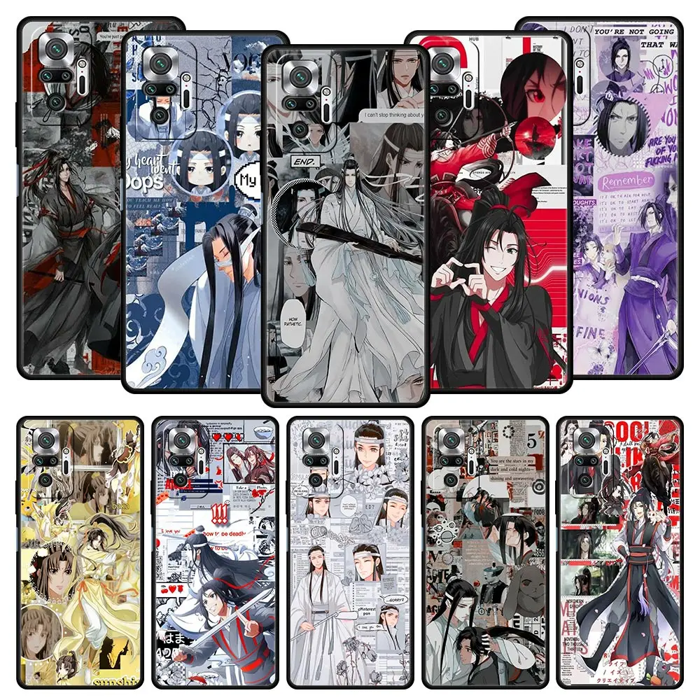 Anime Mo Dao Zu Shi Wei Wuxian Phone Case For Xiaomi Redmi Note 12 11 10 Pro 9S 9 8 7 9T 8T 9C 9A 8A 12 11T 5G K50 Gaming Cover