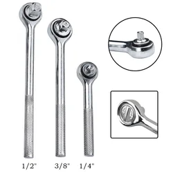 1/4 3/8 1/2 High Torque Ratchet Wrench Socket Quick Release Square Head Spanner For Cars Boats Trucks Maintenance Tool Parts