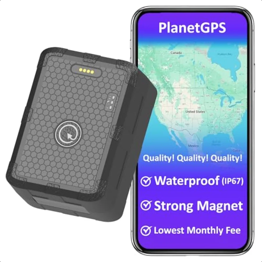 

Jupiter Magnetic Waterproof GPS Tracker for Vehicles GPS Tracker for Cars Trucks with Worldwide Coverage (2 to 6 Months Battery