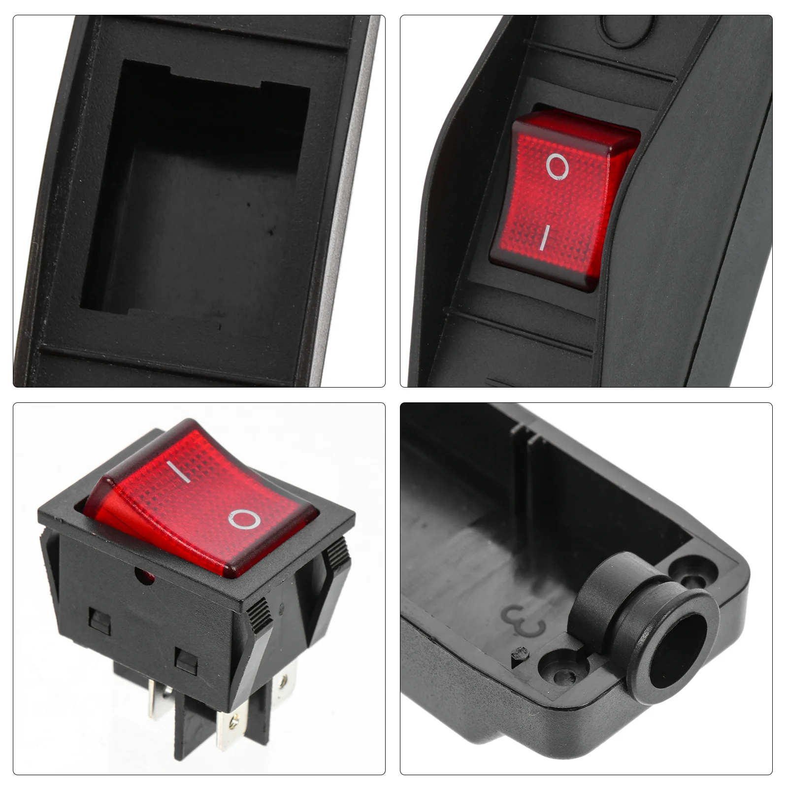 

Waterproof Switch Inline Electrical on Off Rocker for Lamp Repair Kit Christmas Light Extension Cord Appliance Control