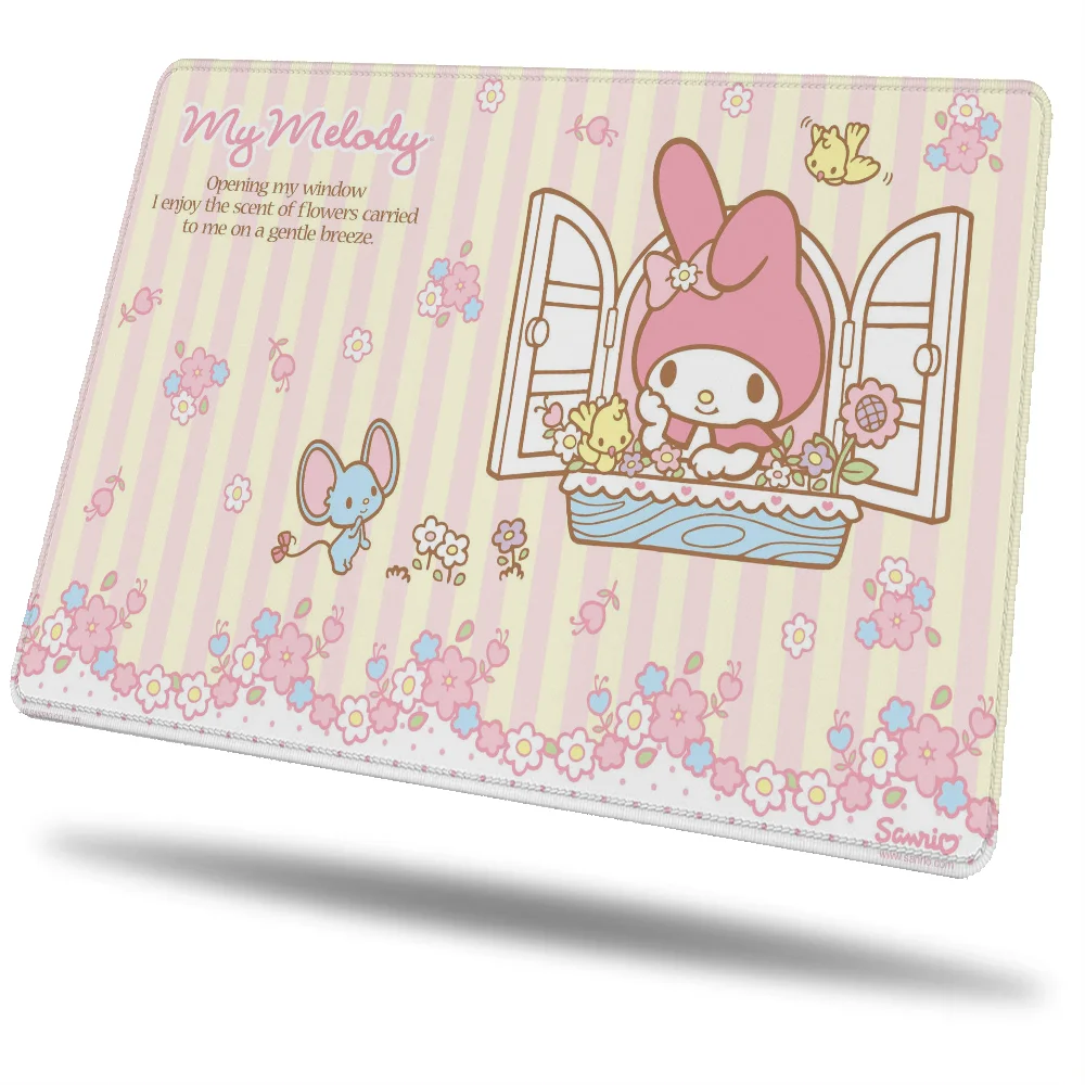 Mousepad Company Small Desk Accessory My Melody Computer Mat Pc Gamer Girl Keyboard Pad Anime Mouse Pad Game Mats Gaming Laptop