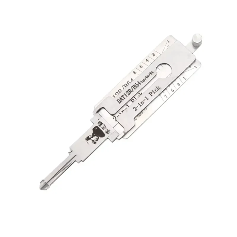 

LISHI PICK Hino Truck Lock Cylinder Flat Milling Steel External Teeth Key Lock Decoder DAT12R/B54 Locksmith Supplies