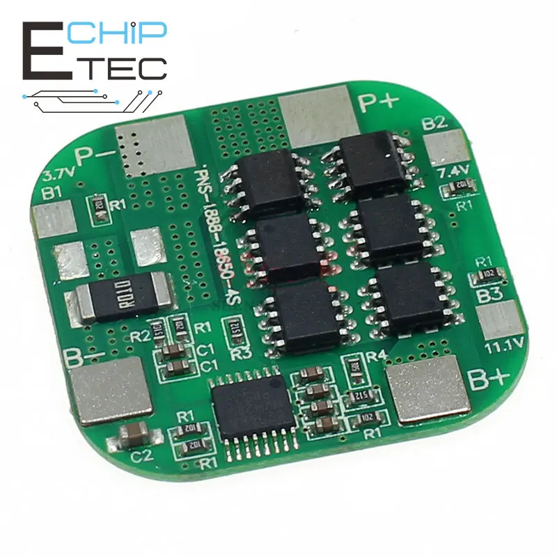 Free shipping 14.8V 4S 15A Lithium Battery Protection Board 6MOS 18650 Battery Protection Module