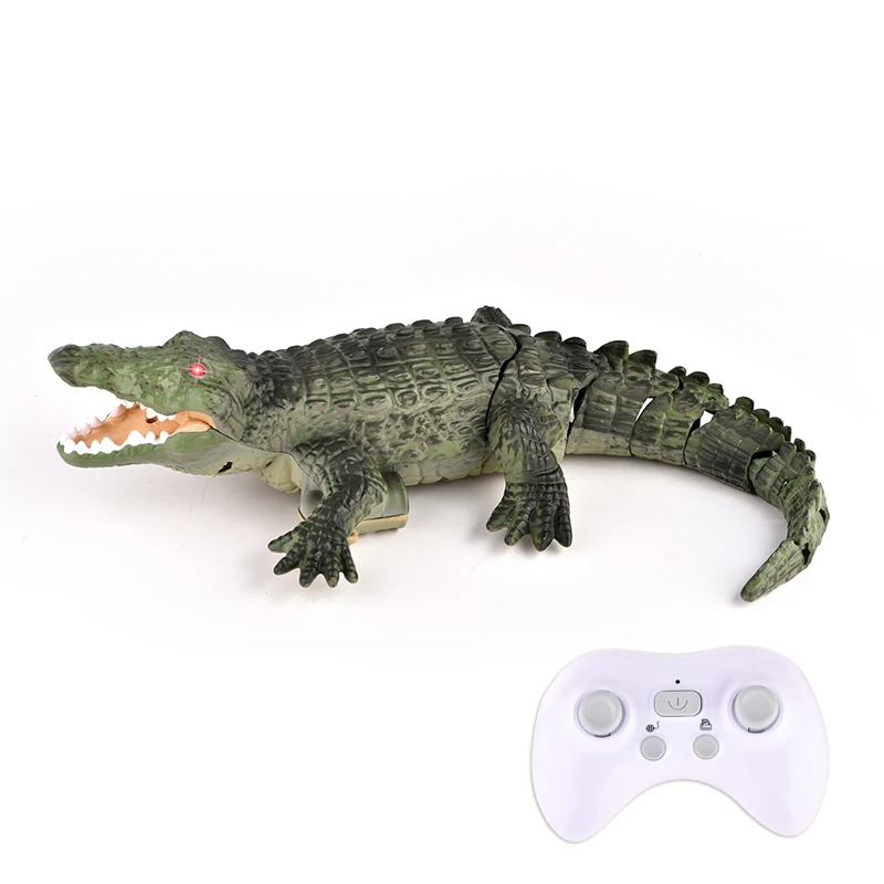 Remote Control Boat Crocodile Toy, Electric Simulation 2.4G Remote Control Crocodile, Boys Water Play Toy Christmas Gifts