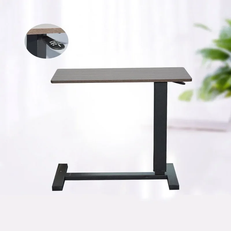 Lift & Lift Movable Bedside Table Household Notebook Computer Desk Bedroom Lazy Table with Invisible Universal Wheels