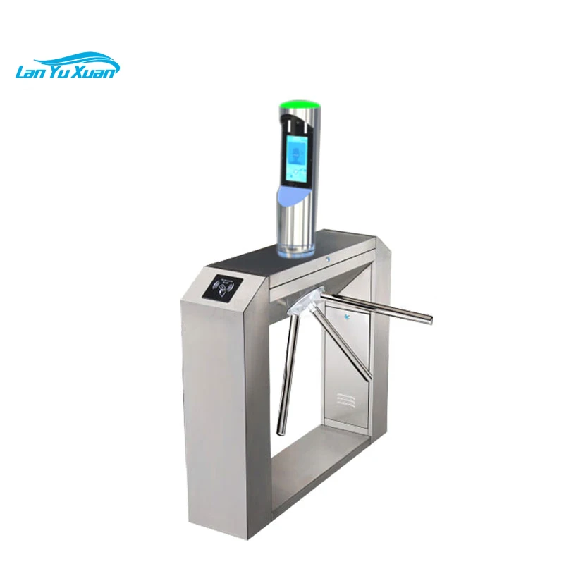 Gym Biometric Device Face Recognition Turnstile Tripod Security Pedestrian Gate Control Tickets Validate Access Security Gate