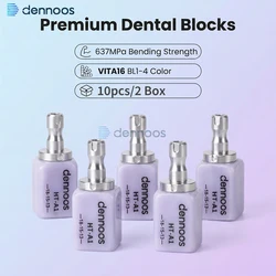 10PCS Lodden Dennoos Dental Lithium Disilicate C14 Glass Ceramic Blocks Cubes LT/MT/MO/HT for CADCAM Sirona Cerec Milling System