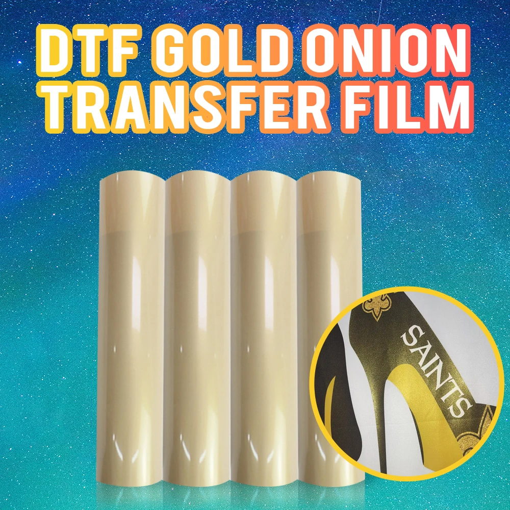 30 DTF Gold onion printing film Gold transfer film paper A4 PET printing hot print pattern heat transfer paper film