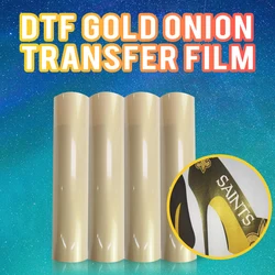 30 DTF Gold onion printing film Gold transfer film paper A4 PET printing hot print pattern heat transfer paper film