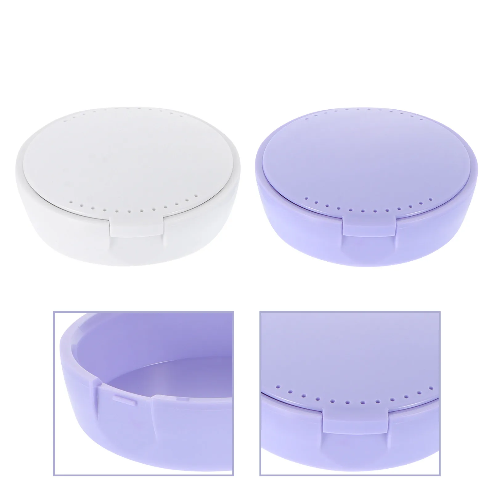 

2 шт. футляра для зубных протезов и ретейнеров с зеркалом и держателем для путешествий