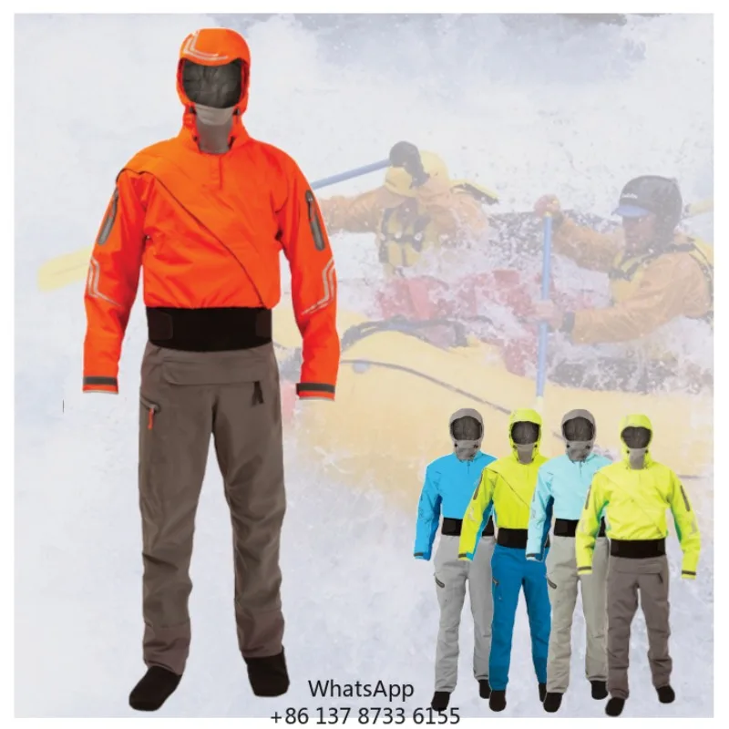 Ready To Ship Waterproof Breathable Drysuits Water Rescue Neoprene Dry Suit For Kayak Fishing DrySuit