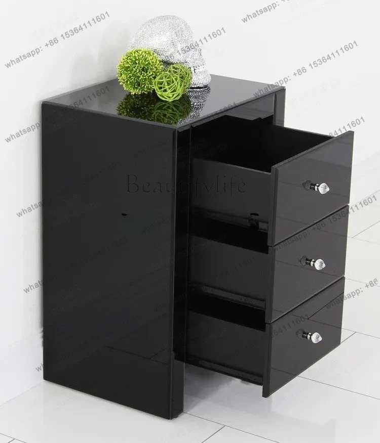 bedside table mirror coffee table European furniture postmodern neoclassical