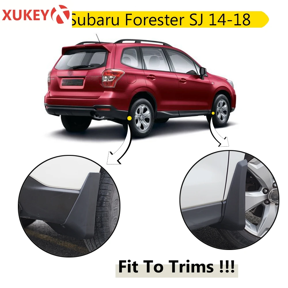 Set Car Mud Flaps For Subaru Forester SJ 2014 - 2017  2015 2016 2018 Mudflaps Splash Guards Mud Flap Mudguards Fender Front Rear