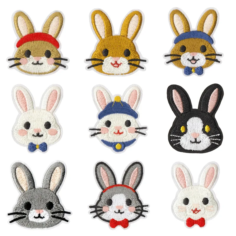 

Cute Japanese style Cartoon Rabbit Sew Iron-on Embroidered Patch Badge Decorative DIY Bag Clothing T-shirt Hat Jeans Accessory
