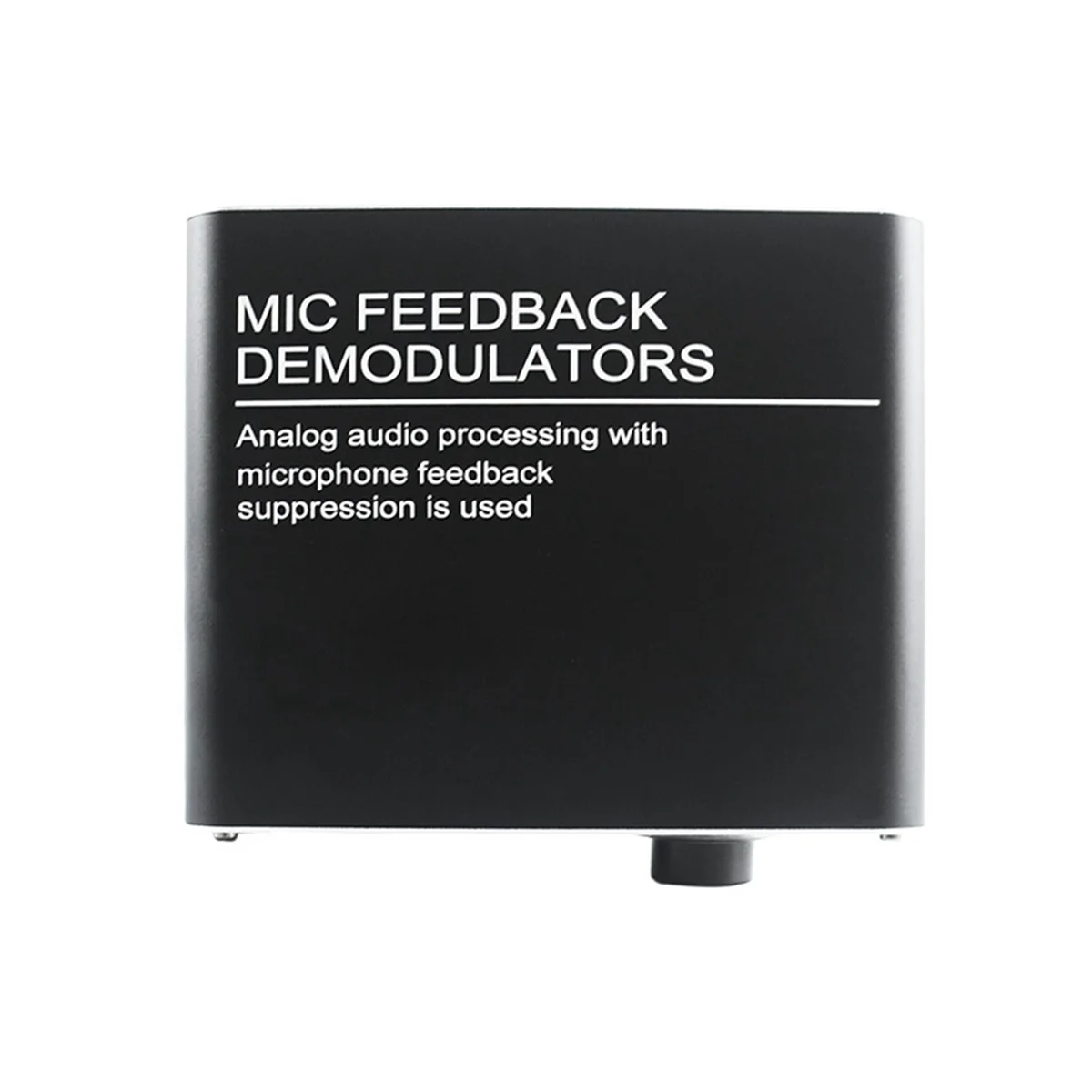 New 3C-4 Channels Microphone Anti-Howling Device, Front Stage Effector,Suppressor Frequency Shift Equalizer Black EU Plug