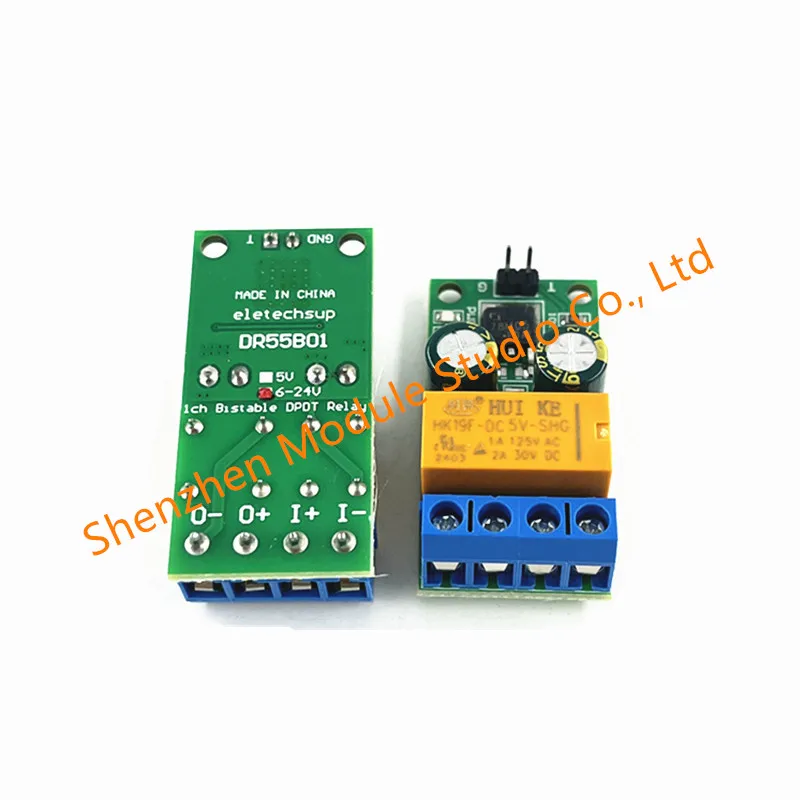 DR55B01 DC 5-24V 2A Bistable Flip-Flop Latch Motor Reversible Polarity Switch Controller Relay Module