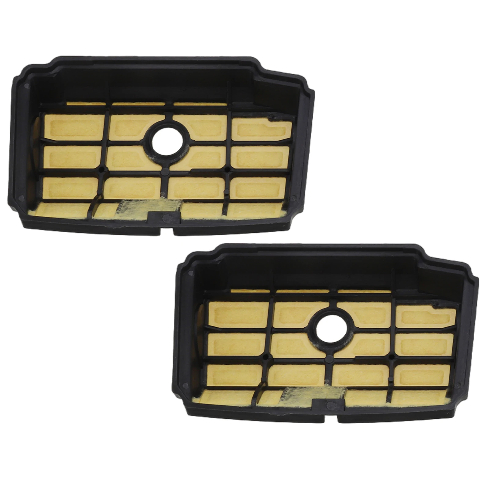 Filtro de ar mais limpo filtro de motosserra preto peças de motosserra resistência ao desgaste amarelo 3 peças filtro de substituição de motosserra