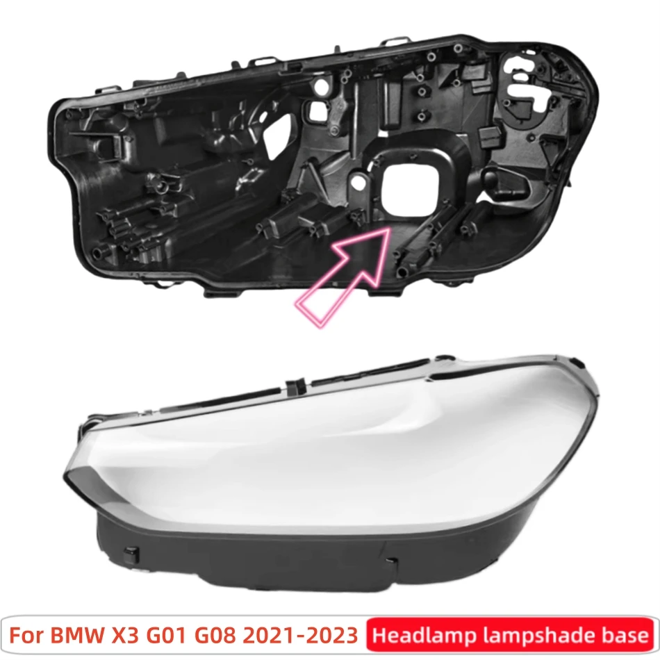 For BMW X3 G01 G08 2021 2022 2023 Vehicle Accessories Car Base Head Lamp Shell Headlamp Base Fixing Bracket Headlamp Cover Lens